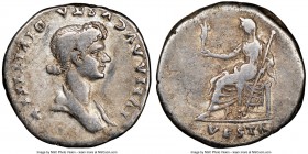 Julia Titi (ca. AD 79-90/1). AR cistophorus (25mm, 7h). NGC Choice Fine, marks. Ephesus mint (or Rome for circulation in Asia), AD 82. IVLIA AVGVSTA D...