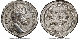 Antoninus Pius (AD 138-161). AR denarius (18mm, 12h). NGC XF. Rome, AD 147-148. ANTONINVS AVG-PIVS P P TR P XI, laureate head of Antoninus Pius right ...
