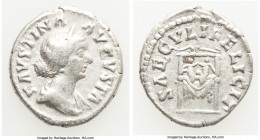 Faustina Junior (AD 147-175/6). AR denarius (18mm, 3.15 gm, 12h). Fine. Rome, AD 161-175. FAVSTINA-AVGVSTA, draped bust of Faustina Junior right, seen...