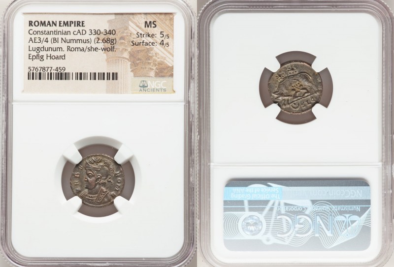 Constantinople Commemorative (ca. AD 330-340). AE3 or BI nummus (17mm, 2.68 gm, ...