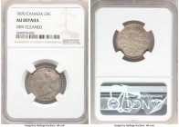 Victoria 25 Cents 1870 AU Details (Obverse Cleaned) NGC, London mint, KM5.

HID09801242017

© 2020 Heritage Auctions | All Rights Reserve