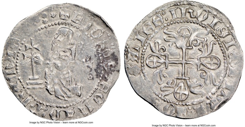 Knights of Rhodes. John-Ferdinand of Heredia Gigliato ND (1377-1396) AU53 NGC, S...