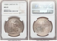 Edward VII Trade Dollar 1908-B MS65 NGC, Bombay mint, KM-T5. Original mint bloom draped in soft pastel shades. 

HID09801242017

© 2020 Heritage A...