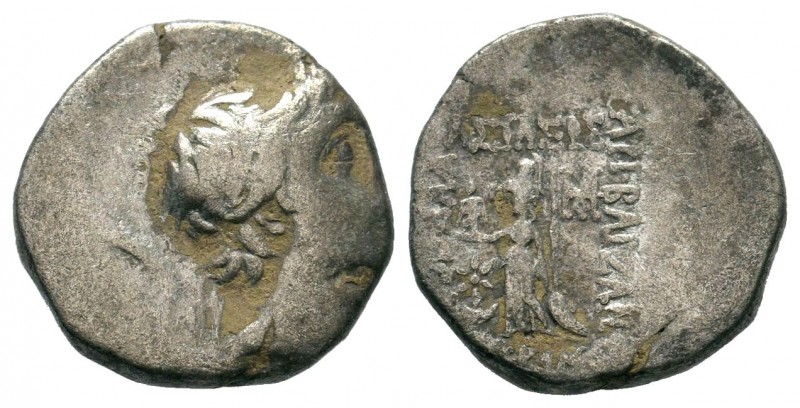 Kingdom of Cappadocia. Drachm. 52-42 BC.
Condition: Very Fine

Weight: 3,94 gr
D...