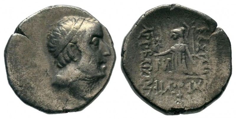 Kingdom of Cappadocia. Drachm. 52-42 BC.
Condition: Very Fine

Weight: 3,28 gr
D...