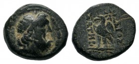 Ancient Greek Coins, Ae - 1st - 2nd Century BC.
Condition: Very Fine

Weight: 1,93 gr
Diameter: 10,50 mm