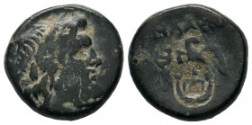 Ancient Greek Coins, Ae - 1st - 2nd Century BC.
Condition: Very Fine
Weight: 6,05 gr
Diameter: 18,75 mm