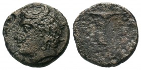 Ancient Greek Coins, Ae - 1st - 2nd Century BC.
Condition: Very Fine

Weight: 3,77 gr
Diameter: 16,20 mm