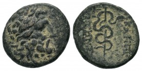 Ancient Greek Coins, Ae - 1st - 2nd Century BC. Mysia, Pergamon.
Condition: Very Fine

Weight: 3,72 gr
Diameter: 17,60 mm