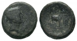 Ancient Greek Coins, Ae - 1st - 2nd Century BC.
Condition: Very Fine

Weight: 2,33 gr
Diameter: 14,50 mm