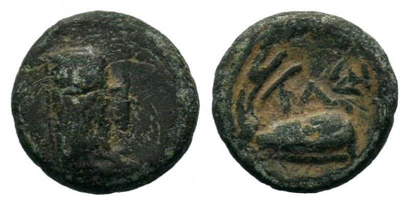 Ancient Greek Coins, Ae - 1st - 2nd Century BC.
Condition: Very Fine

Weight: 0,...