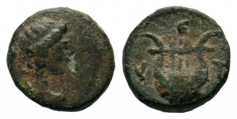 Ancient Greek Coins, Ae - 1st - 2nd Century BC.
Condition: Very Fine

Weight: 0,...