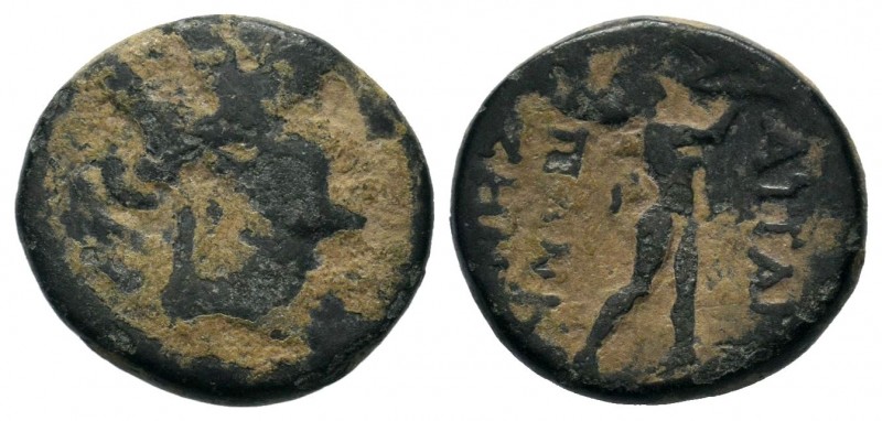 Ancient Greek Coins, Ae - 1st - 2nd Century BC.
Condition: Very Fine

Weight: 3,...