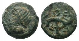 Ancient Greek Coins, Ae - 1st - 2nd Century BC.
Condition: Very Fine

Weight: 2,48 gr
Diameter: 12,25 mm