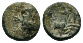 Ancient Greek Coins, Ae - 1st - 2nd Century BC.
Condition: Very Fine

Weight: 2,13 gr
Diameter: 12,80 mm