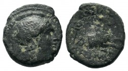 Ancient Greek Coins, Ae - 1st - 2nd Century BC.
Condition: Very Fine

Weight: 1,90 gr
Diameter: 14,40 mm