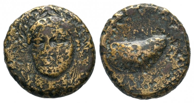 Ancient Greek Coins, Ae - 1st - 2nd Century BC.
Condition: Very Fine

Weight: 4,...