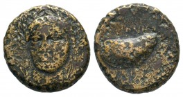 Ancient Greek Coins, Ae - 1st - 2nd Century BC.
Condition: Very Fine

Weight: 4,08 gr
Diameter: 16,20 mm