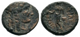 Ancient Greek Coins, Ae - 1st - 2nd Century BC. SELEUKIS & PIERIA.
Condition: Very Fine

Weight: 3,59 gr
Diameter: 14,65 mm