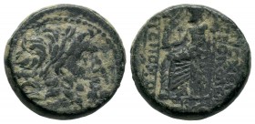 Ancient Greek Coins, Ae - 1st - 2nd Century BC. SELEUKIS & PIERIA.
Condition: Very Fine

Weight: 7,93 gr
Diameter: 19,00 mm