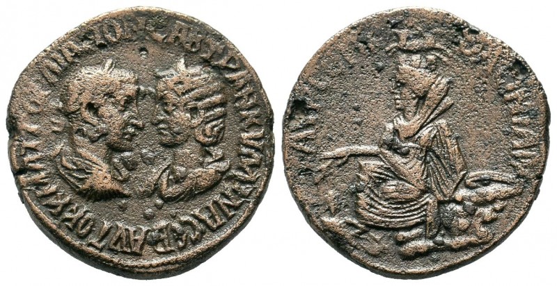 MESOPOTAMIA, Nisibis. Gordian III, with Tranquillina. AD 238-244. Æ 

Weight: 21...