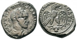 Macrinus AR Tetradrachm of Antioch, Syria. AD 217-218.

Weight: 16,03 gr
Diameter: 26,15 mm
