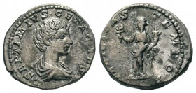 Septimius Severus (193-211) for Geta Caesar . AR Denarius

Weight: 3,49 gr
Diameter: 17,30 mm