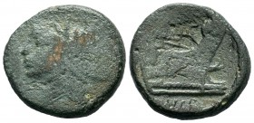 AE As (Anonymous issue, 157-155 BC,

Weight: 24,88 gr
Diameter: 29,50 mm