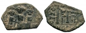 Arab-Byzantine Cut Coins Ae.
Condition: Very Fine

Weight: 6,37 gr
Diameter: 17,15 mm