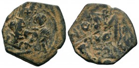 Arab-Byzantine Cut Coins Ae.
Condition: Very Fine

Weight: 4,88 gr
Diameter: 24,35 mm