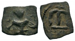 Arab-Byzantine Cut Coins Ae.
Condition: Very Fine

Weight: 0,89 gr
Diameter: 12,85 mm