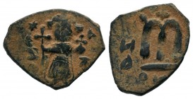 Arab-Byzantine Cut Coins Ae.
Condition: Very Fine

Weight: 2,06 gr
Diameter: 15,65 mm