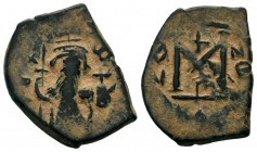 Arab-Byzantine Cut Coins Ae.
Condition: Very Fine

Weight: 4,46 gr
Diameter: 23,85 mm