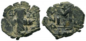 Arab-Byzantine Cut Coins Ae.
Condition: Very Fine

Weight: 4,21 gr
Diameter: 21,00 mm