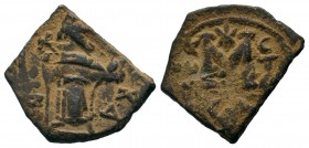 Arab-Byzantine Cut Coins Ae.
Condition: Very Fine

Weight: 2,79 gr
Diameter: 21,40 mm