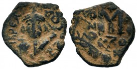 Arab-Byzantine Cut Coins Ae.
Condition: Very Fine

Weight: 5,50 gr
Diameter: 24,80 mm