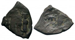 Arab-Byzantine Cut Coins Ae.
Condition: Very Fine

Weight: 2,88 gr
Diameter: 21,60 mm
