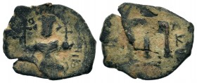 Arab-Byzantine Cut Coins Ae.
Condition: Very Fine

Weight: 2,69 gr
Diameter: 18,35 mm