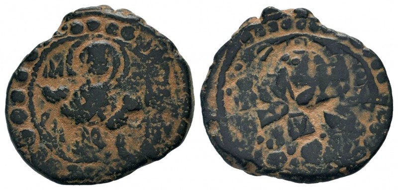 Arab-Byzantine Cut Coins Ae.
Condition: Very Fine

Weight: 6,35 gr
Diameter: 23,...