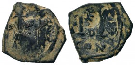 Arab-Byzantine Cut Coins Ae.
Condition: Very Fine

Weight: 3,76 gr
Diameter: 22,60 mm