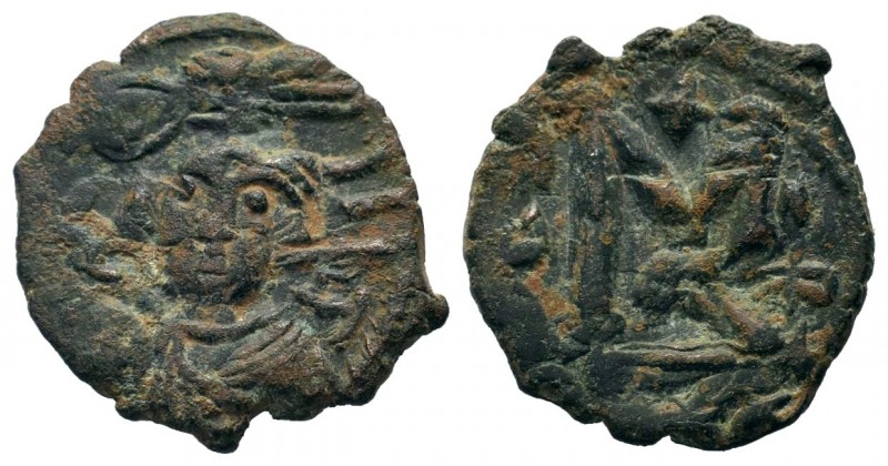 Arab-Byzantine Cut Coins Ae.
Condition: Very Fine

Weight: 3,83 gr
Diameter: 21,...