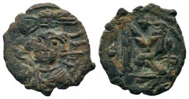 Arab-Byzantine Cut Coins Ae.
Condition: Very Fine

Weight: 3,83 gr
Diameter: 21,90 mm