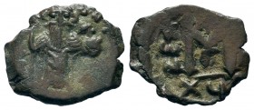 Arab-Byzantine Cut Coins Ae.
Condition: Very Fine

Weight: 2,30 gr
Diameter: 16,70 mm