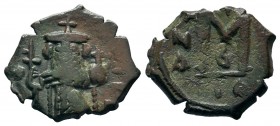 Arab-Byzantine Cut Coins Ae.
Condition: Very Fine

Weight: 3,52 gr
Diameter: 18,10 mm
