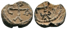 Byzantine Lead Seals,
Condition: Very Fine

Weight: 7,06 gr
Diameter: 16,60 mm