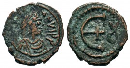 Justinian I. AE , 527-565 AD.
Condition: Very Fine

Weight: 2,24 gr
Diameter: 16,40 mm