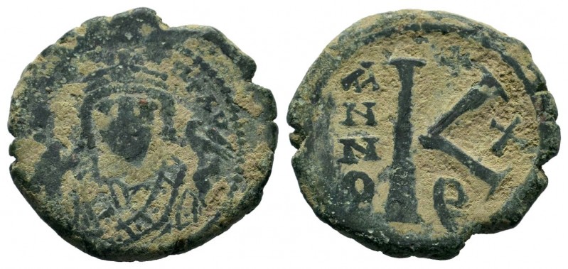 Maurice Tiberius (582-602), Ae
Condition: Very Fine

Weight: 6,26 gr
Diameter: 2...