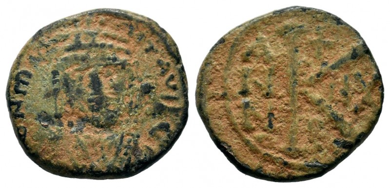 Maurice Tiberius (582-602), Ae
Condition: Very Fine

Weight: 4,34 gr
Diameter: 1...