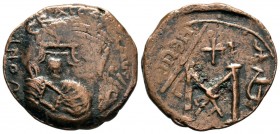 Héraclius (610-641), AE follis, Isaura. 

Weight: 11,08 gr
Diameter: 29,50 mm