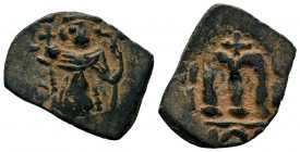 Arab-Byzantine Cut Coins Ae.
Condition: Very Fine

Weight: 3,21 gr
Diameter: 18,39 mm